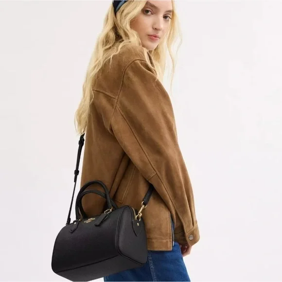 Coach Black Leather Handbag - Picture 10 of 13